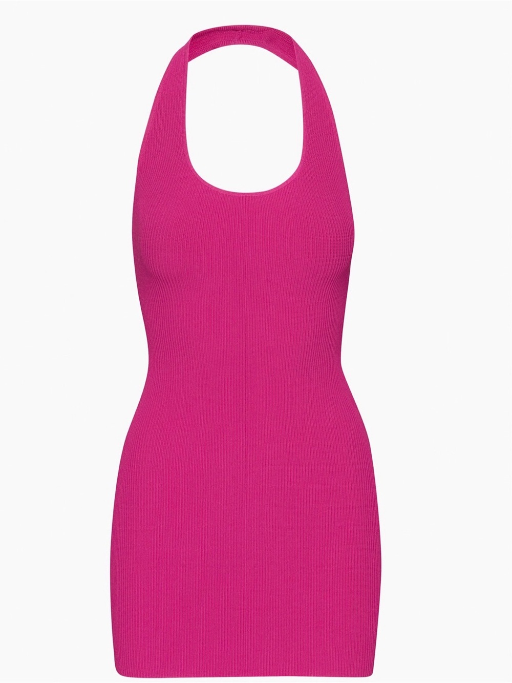 Aritzia Babaton Sculpt Knit Backless Halter Dress